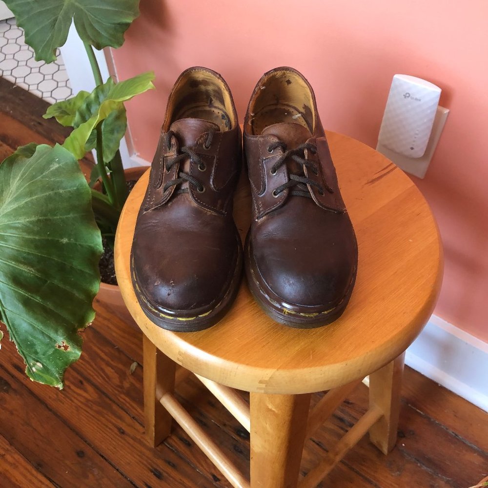 Made in England Brown Oxford Doc Martens Size 6